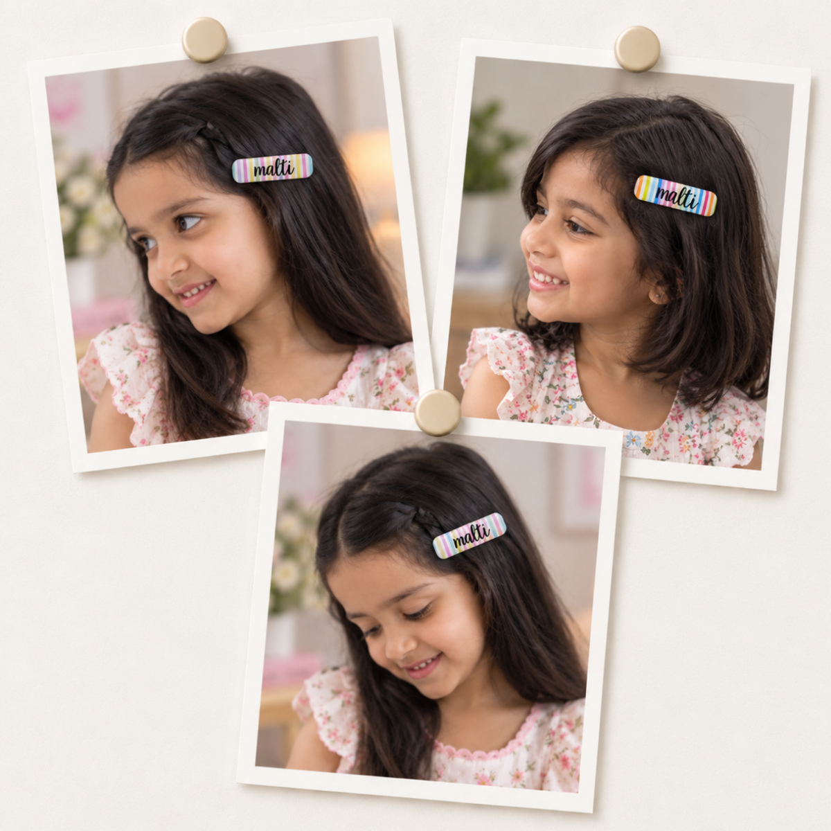 Hair Clips - Rainbow (Pack of 2)