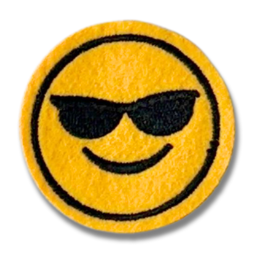 Funky Iron on Patches - Smiley