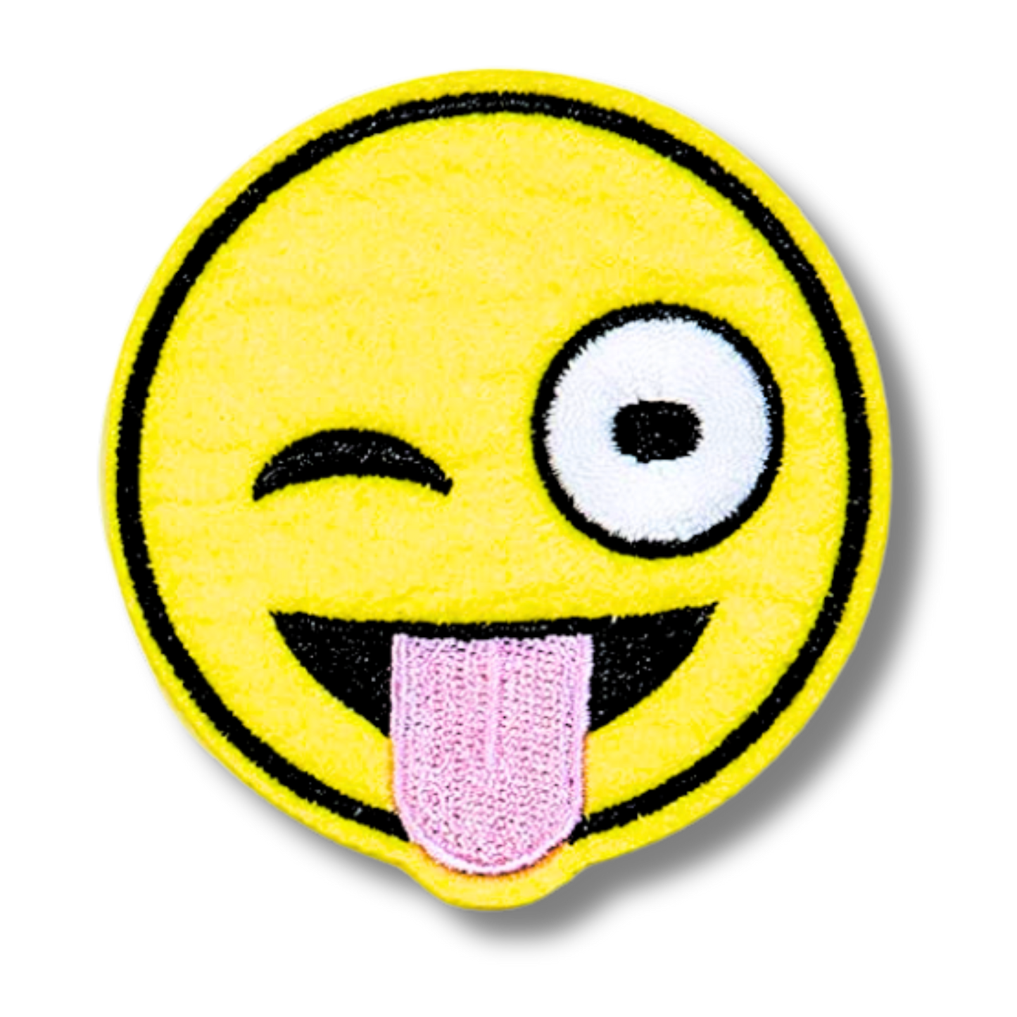 Funky Iron on Patches - Smiley