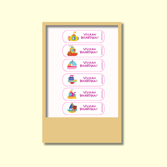 Sea Adventures Personalized Clothes Stickers