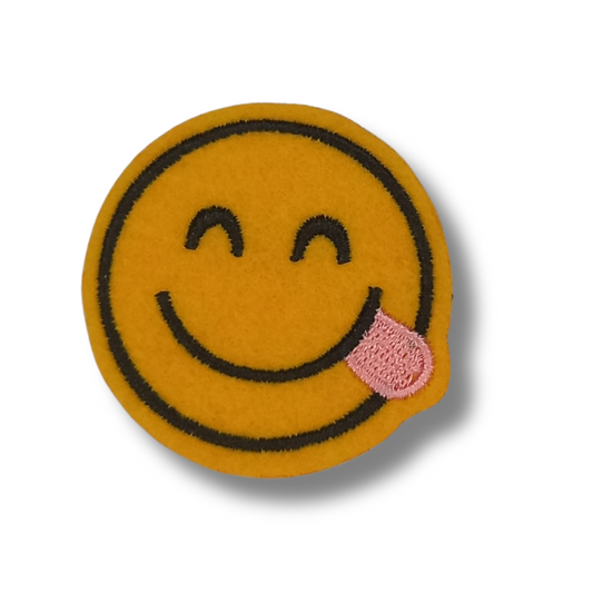 Funky Iron on Patches - Smiley