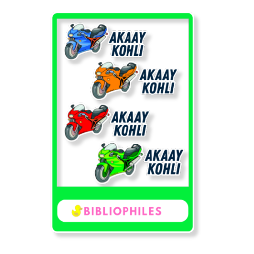 Transparent Labels - SuperBikes (Personalised)