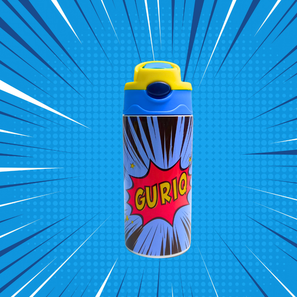 Zootii Personalised Water Bottle Superhero – Bibliophiles