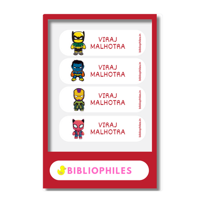 Super Heroes Z Personalized Clothes Stickers