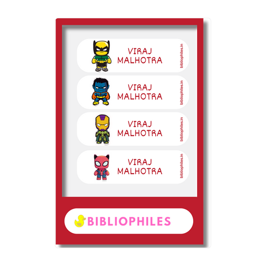Super Heroes Z Personalized Clothes Stickers