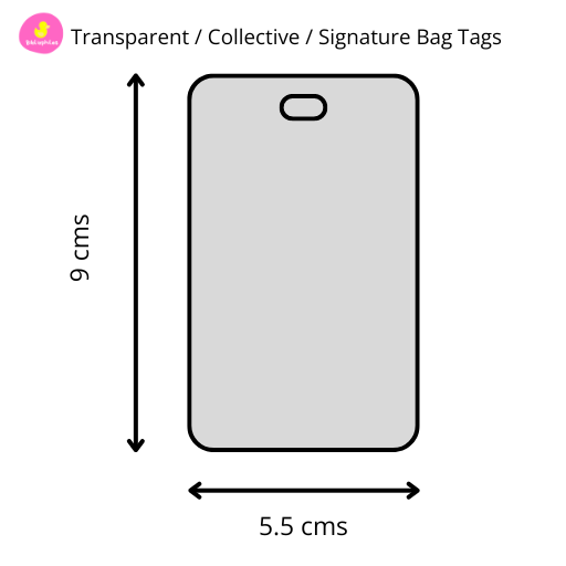 Luggage Tag - Cute Girl  (Transparent Tag)