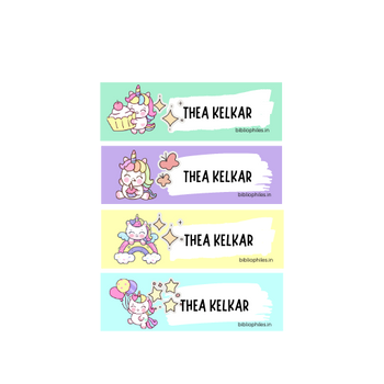 Unicorn Waterproof Personalized Stickers