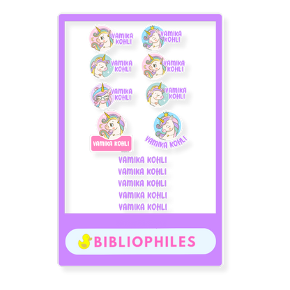 Mix Transparent Labels (Pack of 14 Labels) - Unicorn Joy