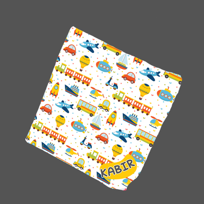 Personalised Muslin Handkerchief Boy Box - Jumbo (Pack of 12)