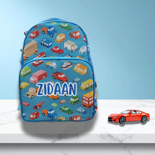 Zootii Smart Kids School Bag - Vehicles