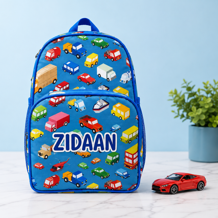 Zootii Smart Kids School Bag - Vehicles