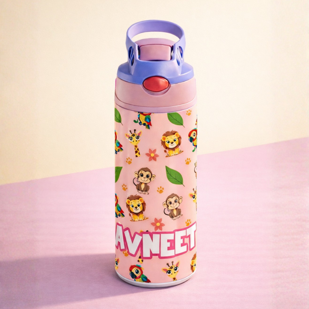 Zootii Personalised Water Bottle (Zootii -Peach)