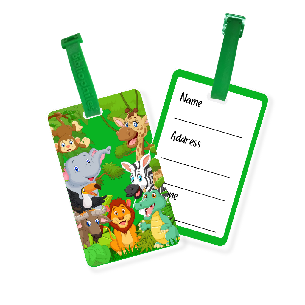 Writable Bag Tags - Jungle