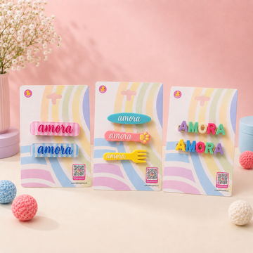 Cute Hair Clips - Days of the Week (Set of 7)