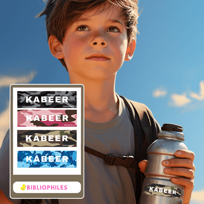 Army personalized name labels for kids