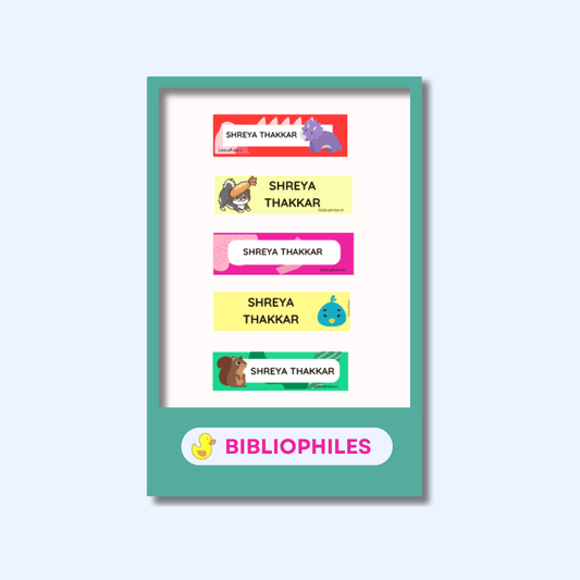Assorted Personalised Waterproof Stickers - Bibliophiles