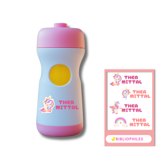 Transparent Labels - Baby Unicorn  (Personalised)