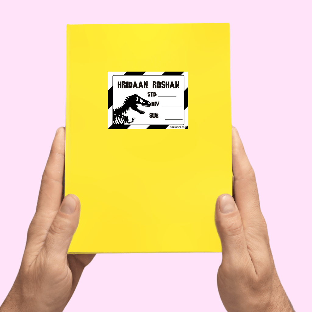 Back to School Combo - Jurassic ( Transparent Bag Tag Book Labels) - Bibliophiles