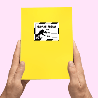 Back to School Combo - Jurassic ( Transparent Bag Tag Book Labels) - Bibliophiles