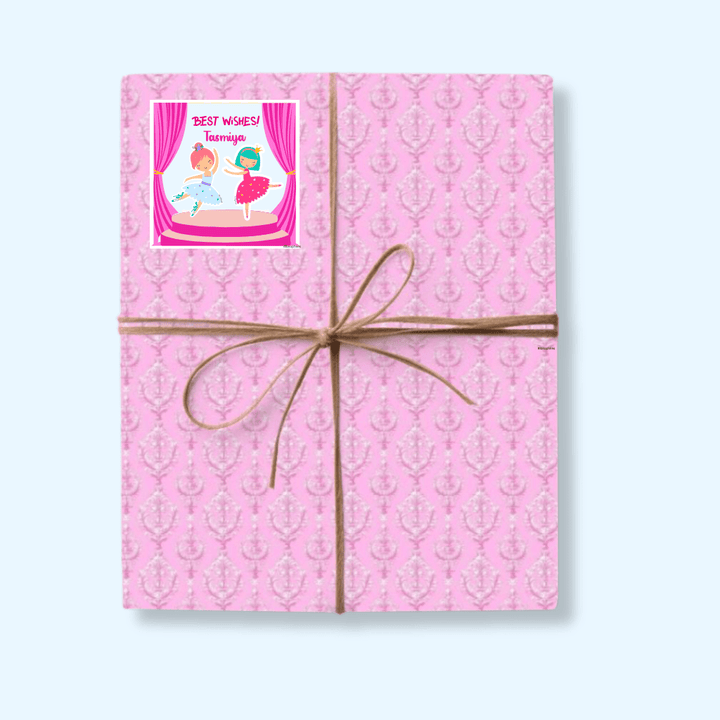 Ballerina Personalised Gift Tag Stickers - Bibliophiles