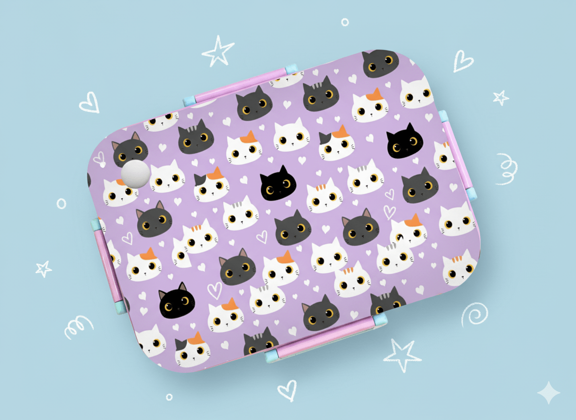 Bento Lunch Box (Kittens) [Non Personalised] - Bibliophiles