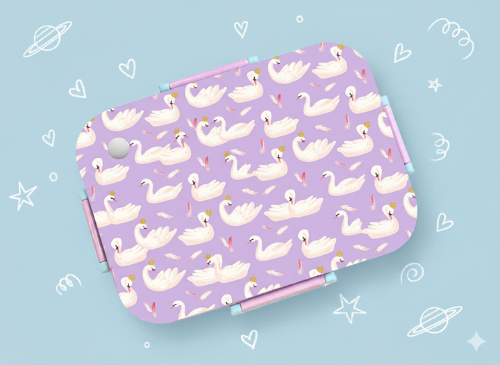 Bento Lunch Box (Swans) [Non Personalised] - Bibliophiles