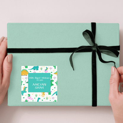 BigDino Personalised Gift Tag Stickers - Bibliophiles