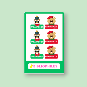 Clothes Shape Personalised Stickers Tales - Bibliophiles