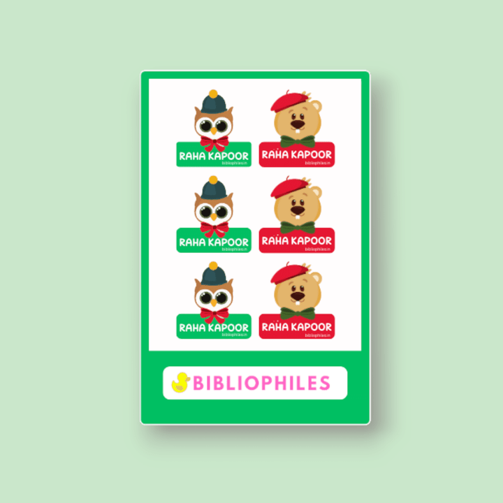 Clothes Shape Personalised Stickers Tales - Bibliophiles