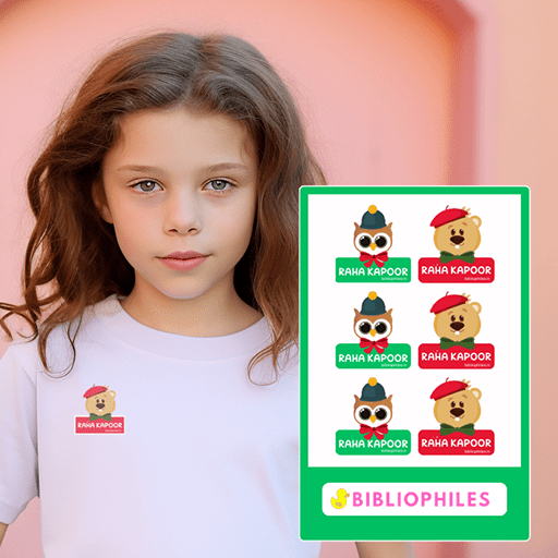 Clothes Shape Personalised Stickers Tales - Bibliophiles
