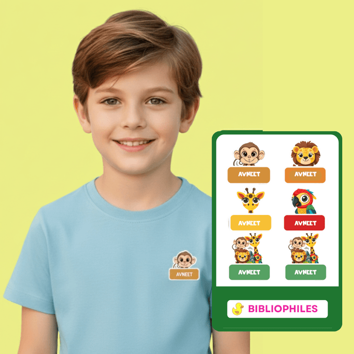 Clothes Shape Personalised Stickers Zootii - Bibliophiles