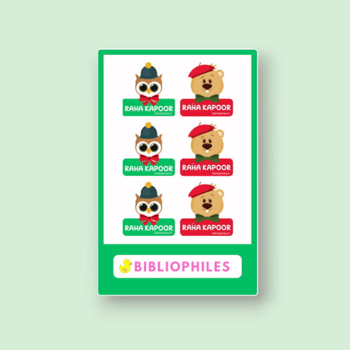 Clothes Shape Personalised Stickers - Bibliophiles