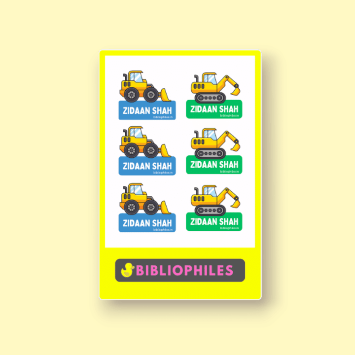 Clothes Shape Personalised Stickers - Bibliophiles