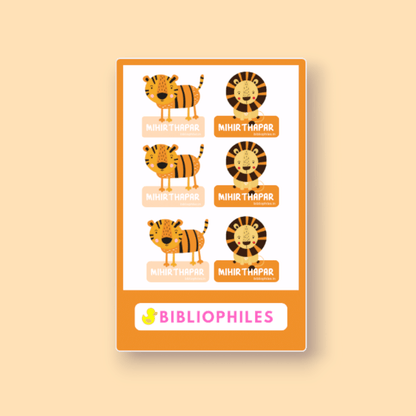 Clothes Shape Personalised Stickers - Bibliophiles