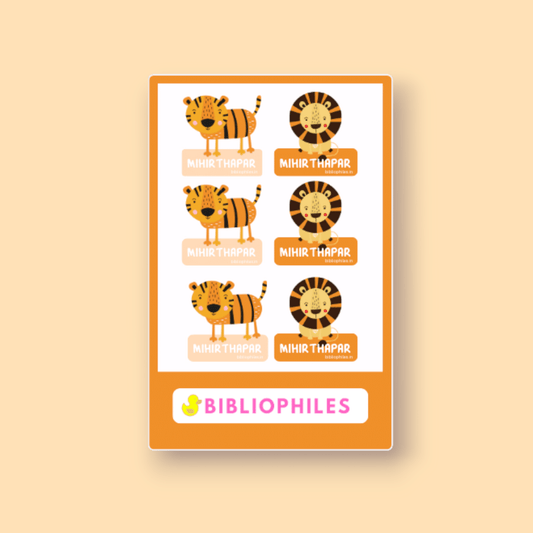 Clothes Shape Personalised Stickers - Bibliophiles