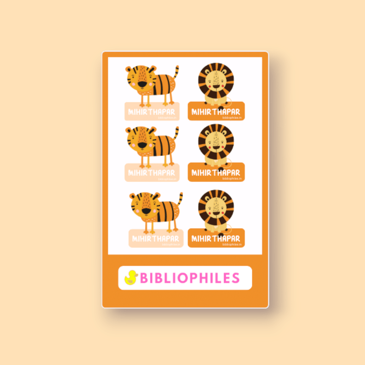 Clothes Shape Personalised Stickers - Bibliophiles