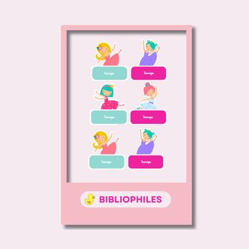 Clothes Shape Personalized Stickers Ballerina - Bibliophiles