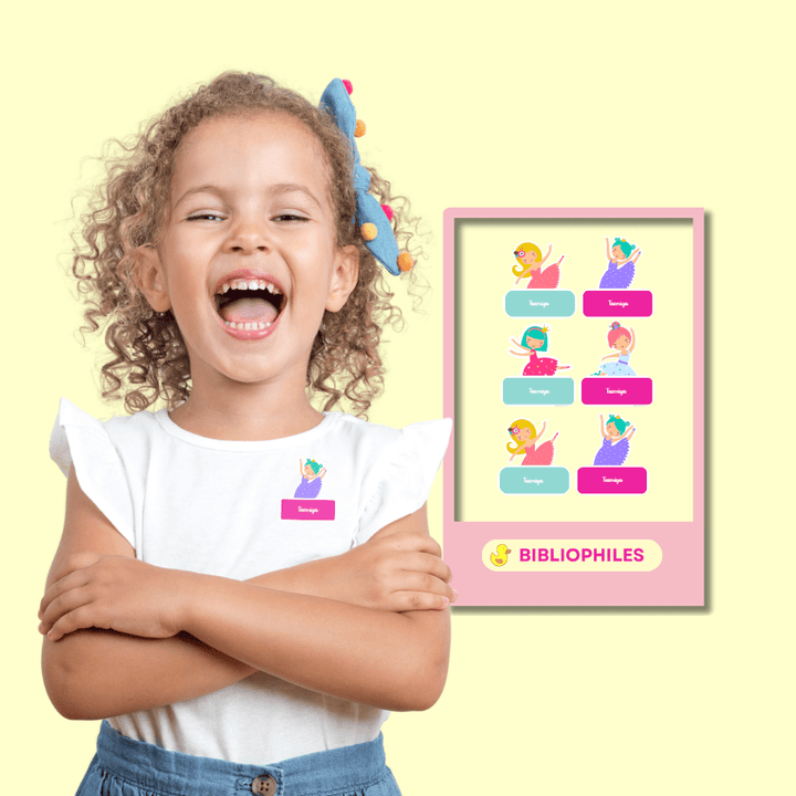Clothes Shape Personalized Stickers Ballerina - Bibliophiles