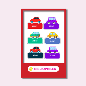 Clothes Shape Personalized Stickers Colourful Cars - Bibliophiles