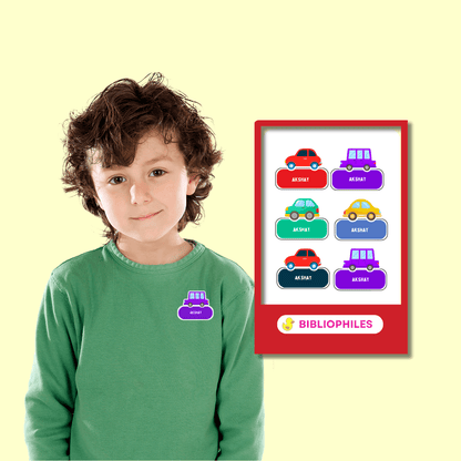 Clothes Shape Personalized Stickers Colourful Cars - Bibliophiles