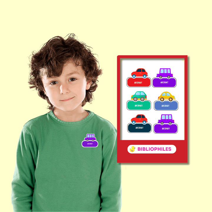 Clothes Shape Personalized Stickers Colourful Cars - Bibliophiles