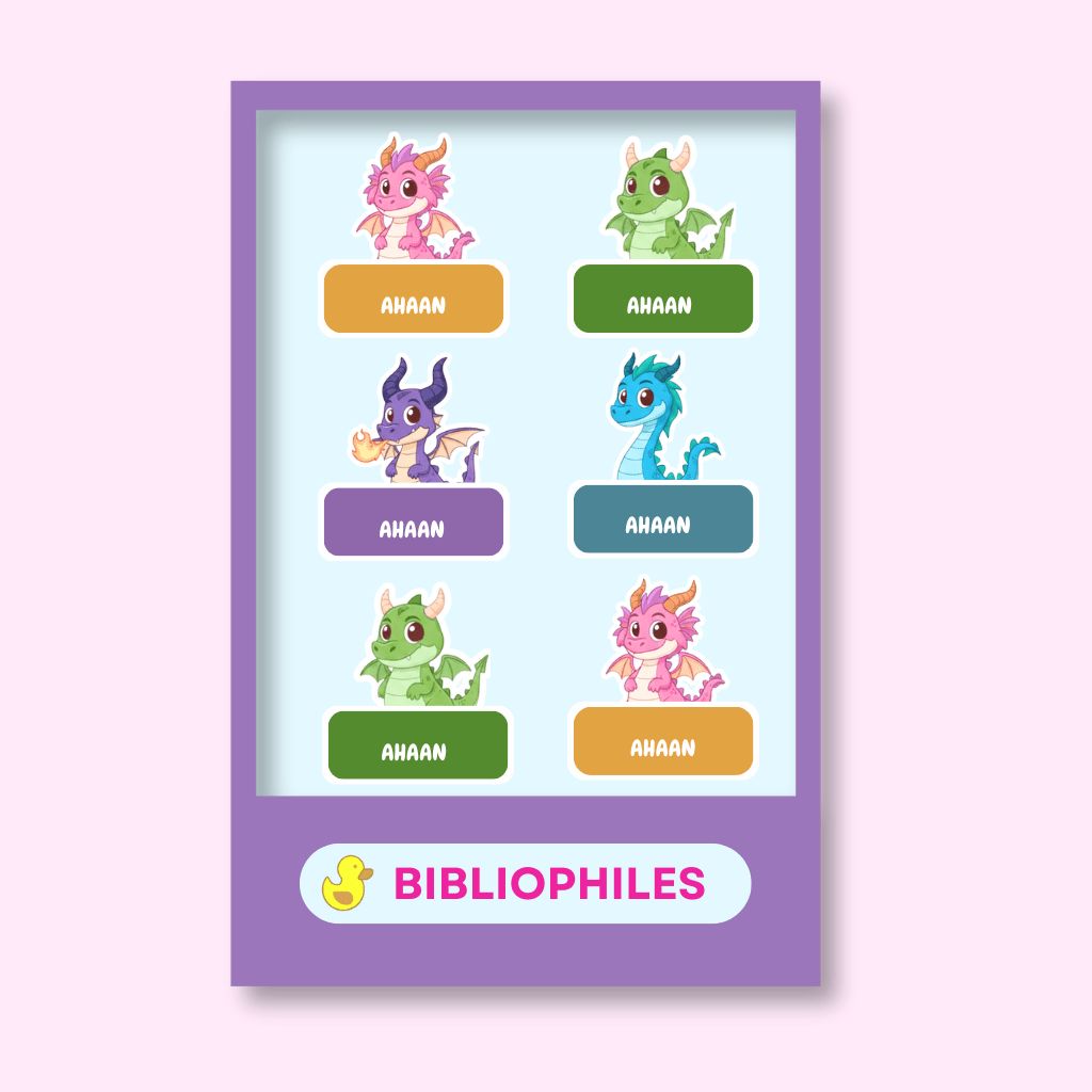 Clothes Shape Personalized Stickers Dragons - Bibliophiles