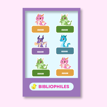 Clothes Shape Personalized Stickers Dragons - Bibliophiles