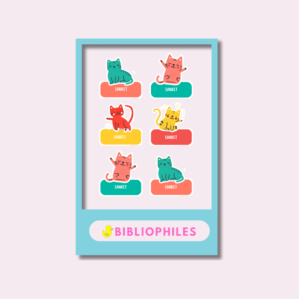 Clothes Shape Personalized Stickers Kitty Cats - Bibliophiles
