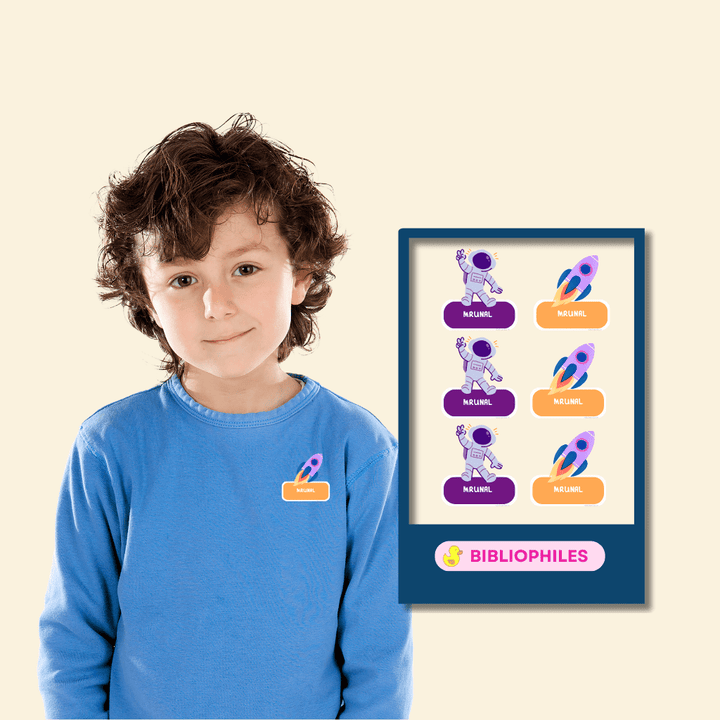 Clothes Shape Personalized Stickers Space - Bibliophiles