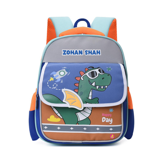 Personalised Schoolbag for Kids (Space Dragon)