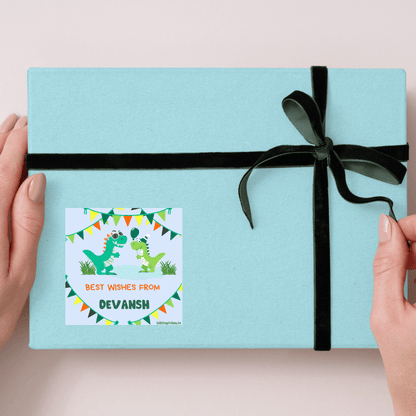 DinoShow Personalised Gift Tag Stickers - Bibliophiles