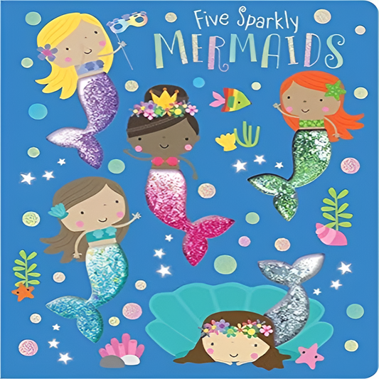 Five sparkly mermaids