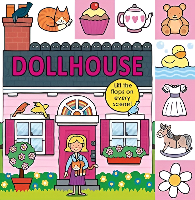 Lift-The-Flap Tab: Dollhouse (Lift-the-Flap Tab Books)