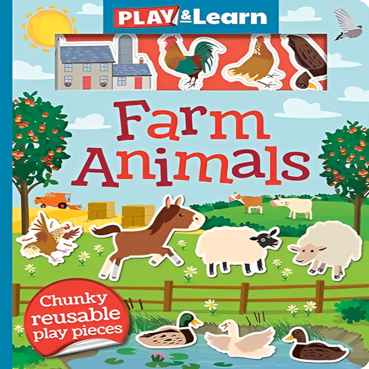 Farm Animals (Play and Learn Reusable Sticker and Play Scenes)